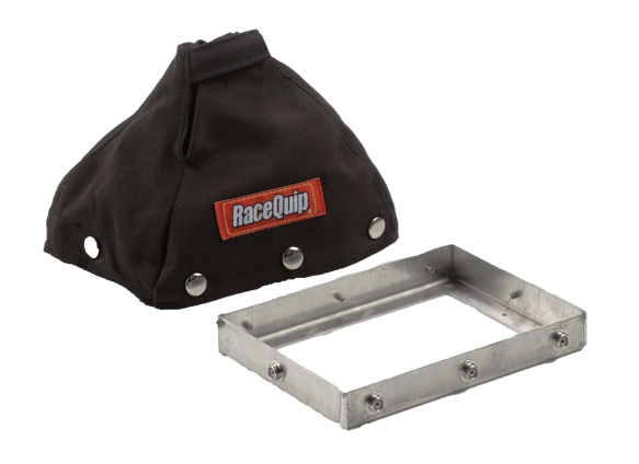 RaceQuip Fire-Retardant Shifter Boot w/ Mounting Base Plate - Black - 6 in. Tall - 871001