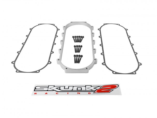 Skunk2 Ultra Series Race 1-Liter Intake Manifold Plenum Spacer Silver - Honda B/ K-Series - 907-05-9001