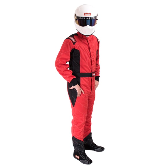 RaceQuip One Piece Multi Layer Fire Suit - Red - Large - 91609159