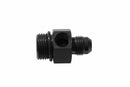 Redhorse Performance -10AN Male To -8ORB with 1/8NPT Gauge Port Adapter - Black - 9193-10-08-2