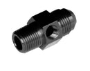 Redhorse Performance -6AN Male AN To 3/8" NPT Male with 1/8" NPT Hex - Black - 9194-06-06-2