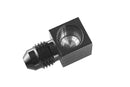 Redhorse Performance -3AN Male To 1/8" NPT Female 90 Degree Gauge Adapter - Black - 9196-03-02-2