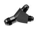 Redhorse Performance -4AN Single Inlet To -4AN Dual Outlet Y-Adapter - Black - 930-04-04-2