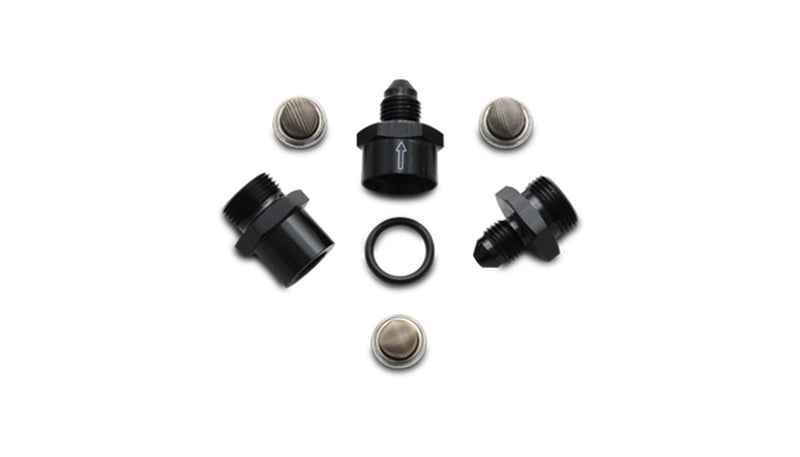 Vibrant Turbo Oil Feed Inline Filter Set; Size: -4AN; Includes 3 filters (30/80/150 micron) - 16734