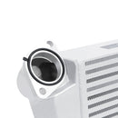 Mishimoto Subaru WRX 2008-2014 Top-Mount Intercooler Silver Cooler, Blue Hoses - MMTMIC-WRX-08SLBL