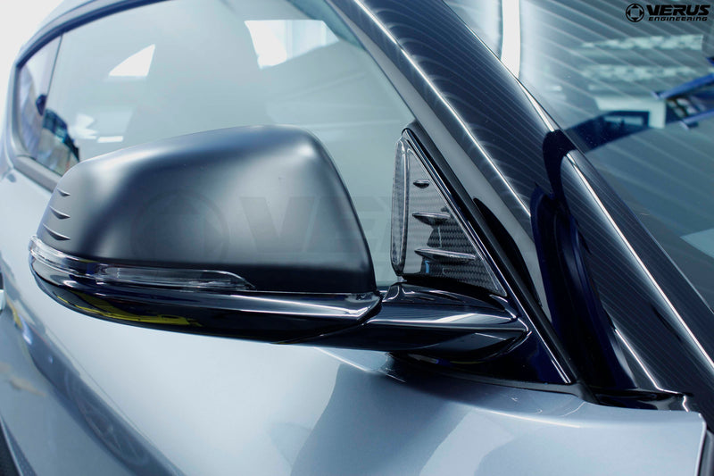 Verus Engineering Carbon Fiber Anti-Buffeting Wind Deflector - 2020+ Toyota Supra A90 - A0218A