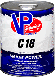 VP Racing Fuel C16 Leaded - 5 Gallon (Local Pickup Only)