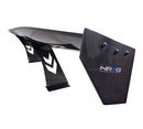 NRG Carbon Fiber Spoiler - Universal (69") w/NRG logo w/ Stand cut out / Large Side Plate - CARB-A691NRG