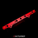 K-Tuned K-Series Fuel Rail Kit with Factory K-Series Side Feed (RSX/EP3/8th/9th Gen Civic) - Red - KTD-KSF-RED