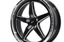 VMS Wheels Star 18x5 5x120 -25.4 Offset Polished Lip Black Milling Finish - VWST030