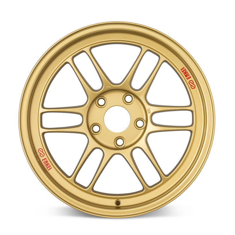 Enkei RPF1 17x9 5x114.3 45mm Offset 73mm Bore Gold Wheel RX8 - 3797906545GG