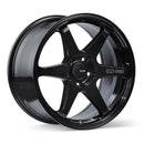 Enkei T6R 18x9.5 45mm Offset 5x120 Bolt Pattern 72.6 Bore Gloss Black Wheel - 539-895-1245BK