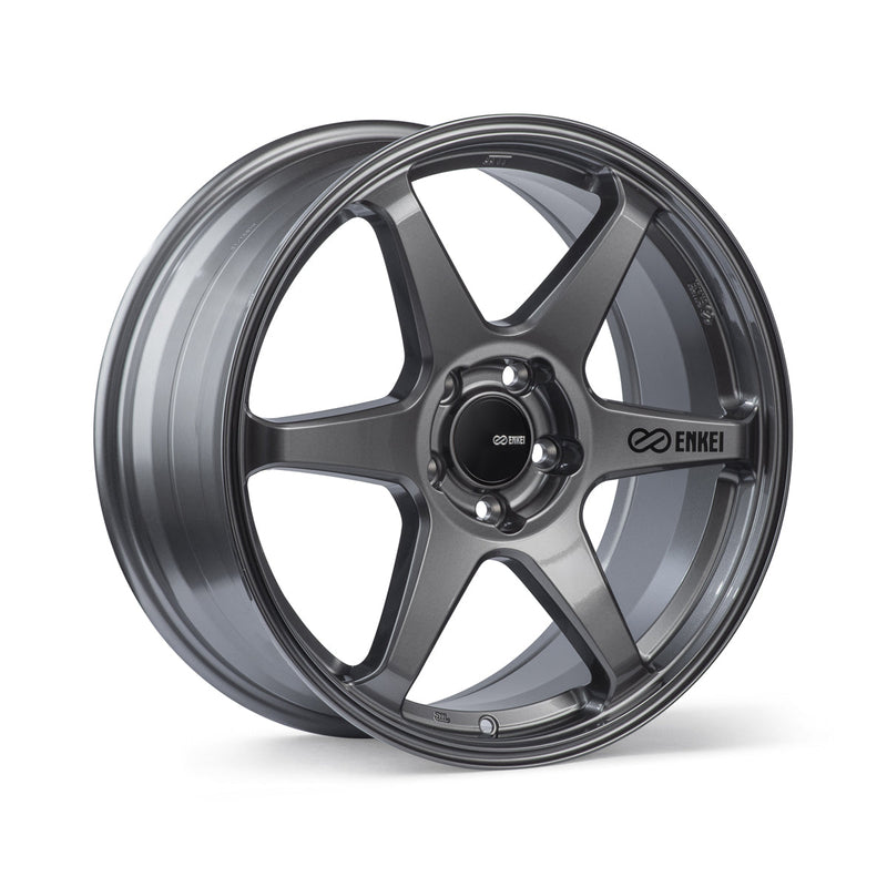 Enkei T6R 18x8.5 38mm Offset 5x114.3 Bolt Pattern 72.6 Bore Gloss Gunmetal Wheel - 539-885-6538GM