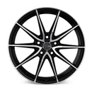 Enkei DRACO 17x7.5 5x114.3 38mm Offset 72.6mm Bore Black Machined Wheel - 509-775-6538BKM