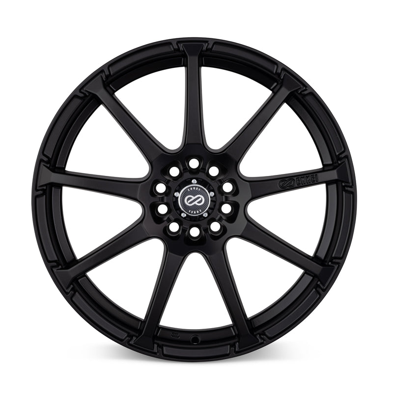 Enkei EDR9 17x8 5x100/114.3 38mm Offset 72.6 Bore Diameter Matte Black Wheel - 441-780-0238BK