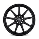 Enkei EDR9 16x7 5x100/114.3 38mm Offset 72.6 Bore Diameter Matte Black Wheel - 441-670-0238BK