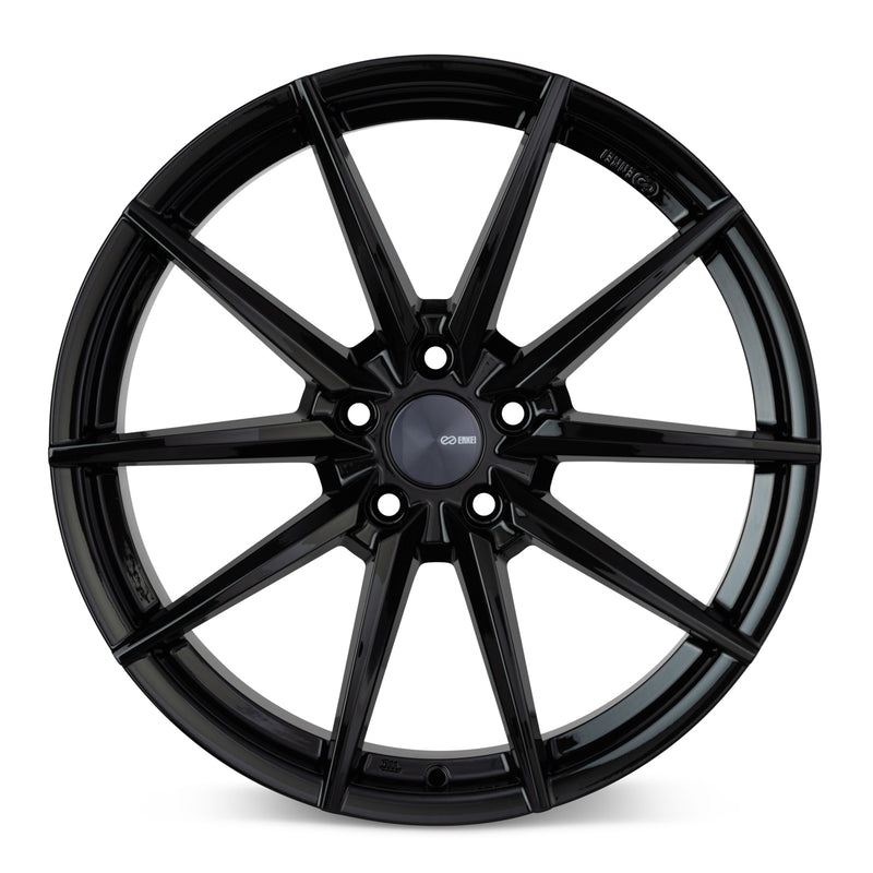 Enkei Hornet 19x8 5x112 45mm Offset 72.6mm Bore Gloss Black Wheel - 533-980-4445BK