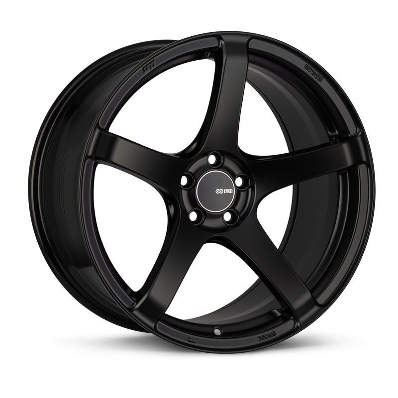 Enkei Kojin 18x8 32mm Offset 5x120 Bolt Pattern 72.6mm Bore Black Wheel Matte Black - 476-880-1232BK