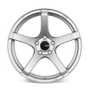 Enkei Kojin 18x8 42mm Offset 5x120 Bolt Pattern 72.6mm Bore Dia Silver Wheel - 476-880-1242SP