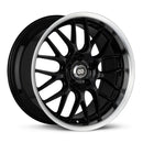 Enkei Lusso 18x9 40mm Offset 5x114.3 Bolt Pattern 72.6 Bore Black w/ Machined Lip Wheel - 469-890-6540BK