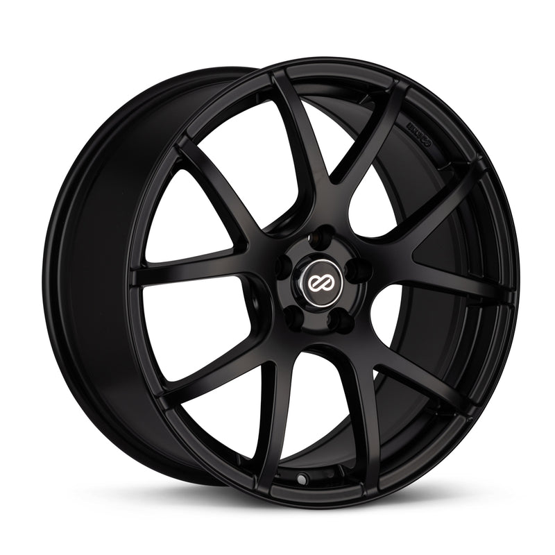 Enkei M52 18x8 45mm Offset 5x112 Bolt Pattern 72.6mm Bore Dia Matte Black Wheel - 480-880-4445BK