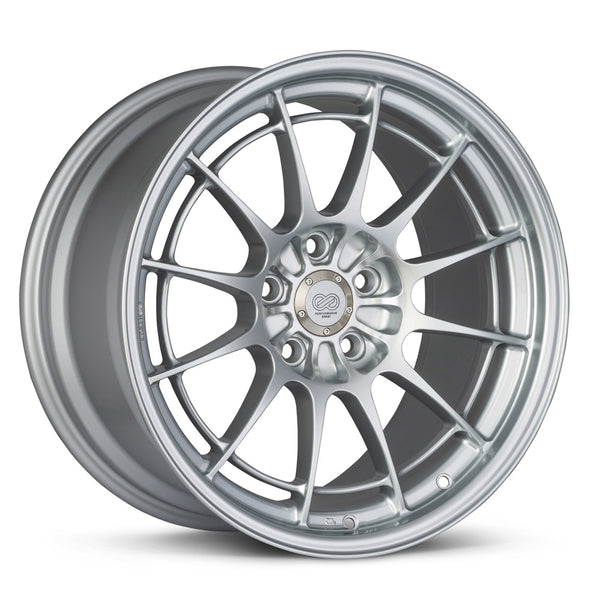 Enkei NT03+M 18x9.5 5x114.3 40mm Offset 72.6mm Bore Silver Wheel G35/3