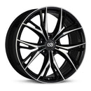 Enkei ONX 20x8.5 / 35mm / 5x112 / 72.6 - Black Machined Wheel - 505-285-4435BKM