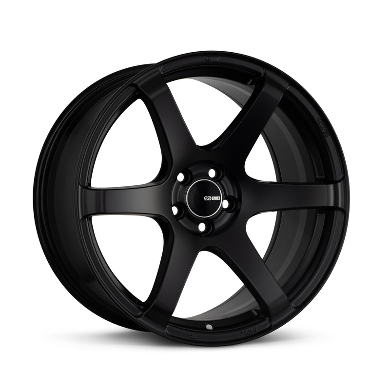 Enkei T6S 17x8 45mm Offset 5x114.3 Bolt Pattern 72.6 Bore Matte Black Wheel - 485-780-6545BK