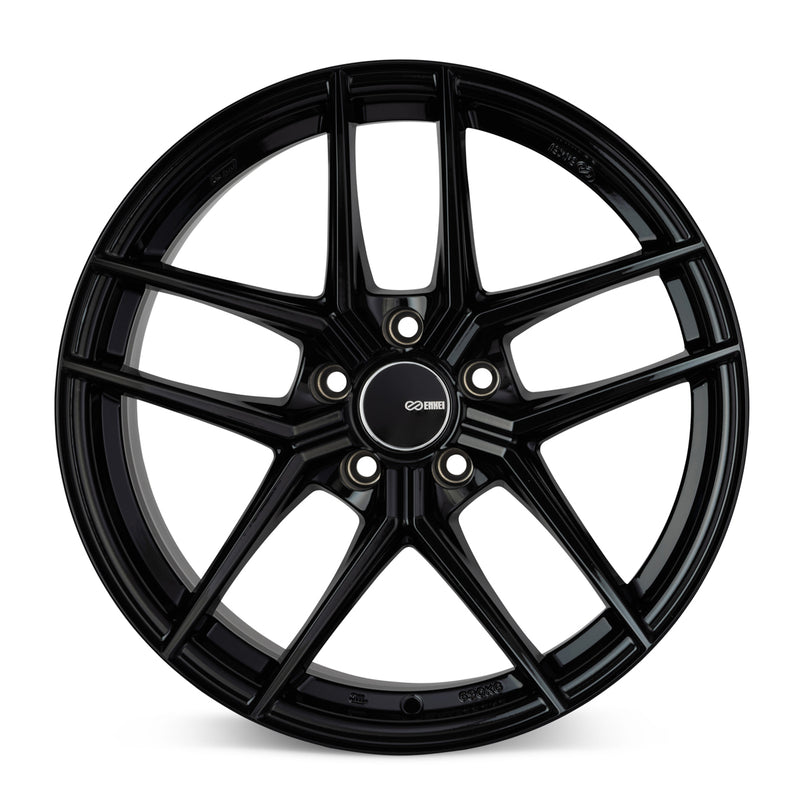 Enkei TY5 18x8 5x114.3 40mm Offset 72.6mm Bore Black Wheel - 498-880-6540BK
