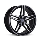 Enkei Victory 20x8.5 5x114.3 40mm Offset 72.6mm Bore Black Machined Wheel - 532-285-6540BKM