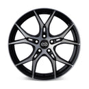 Enkei Vulcan 17x7.5 45mm Offset 5x114.3 Bolt 72.6mm Bore Black Machined Wheel - 517-775-6545BKM