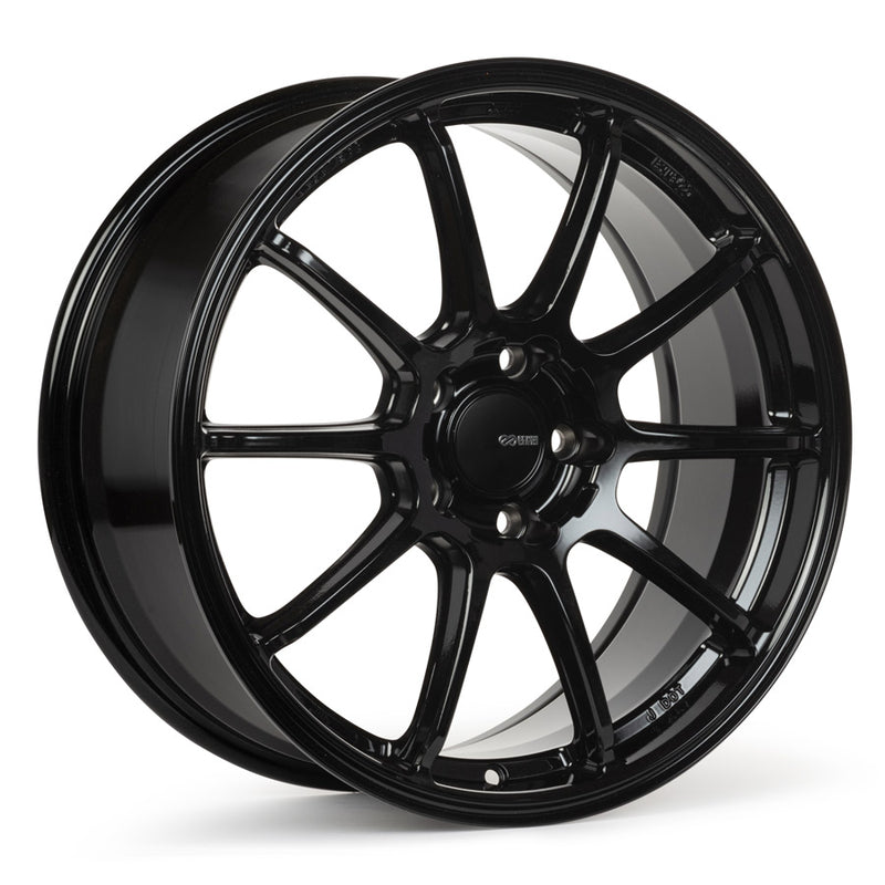 Enkei Triumph 18x8 5x100 45mm Offset 72.6mm Bore Gloss Black Wheel - 543-880-8045BK