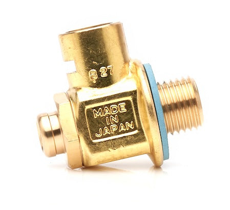 Fumoto M14-1.5 Oil Drain Valve w/ Short Nipple and Lever Clip - Honda, Mitsubishi, Mazda - F106S-LC-10