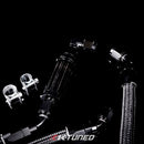 K-Tuned 6AN Fuel System Center Feed Lines/Filter/Red Rail/ FPR/Gauge/Wrench - FLK-CF-RED