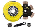 ACT Sport/Race Rigid 6 Pad Kit - 86-93 Ford Mustang 5.0 GT, SVT Cobra - for OEM Spline - FM1-SPR6