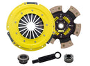 ACT Sport/Race Sprung 6 Pad Kit - 96-2/01 Ford Mustang 4.6 GT, SVT Cobra - for OEM Spline - FM7-SPG6