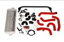 Grimmspeed Front Mount Intercooler Kit BLACK Coated [Inc. Red Piping] - Subaru 15-21 STI - 090258