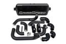 Grimmspeed Front Mount Intercooler Kit BLACK Coated [Inc. Black Piping] - Subaru 08-14 WRX - 090252