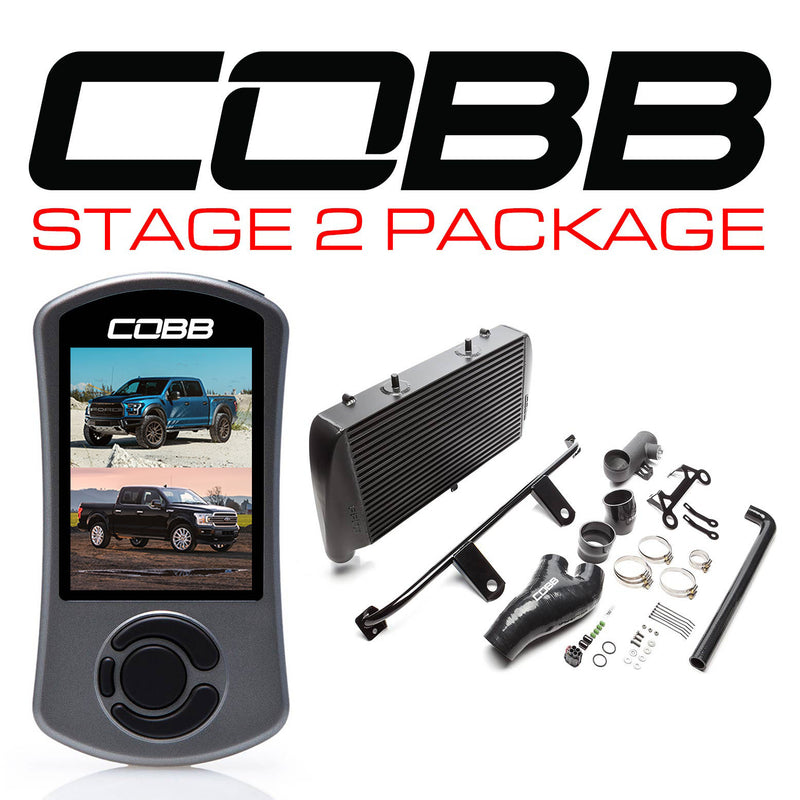 Cobb Tuning  Ford Stage 2 Power Package Black (No Intake) F-150 Ecoboost Raptor / Limited - FOR0050020BK-NI