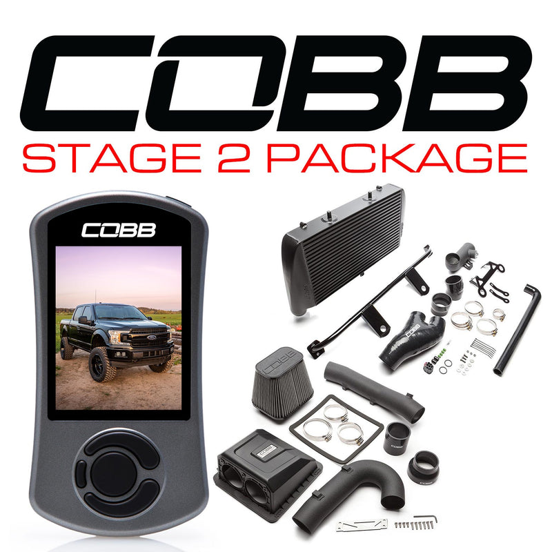 Cobb Tuning  Ford Stage 2 Power Package Black F-150 Ecoboost 3.5L 2020 - FOR0070020BK