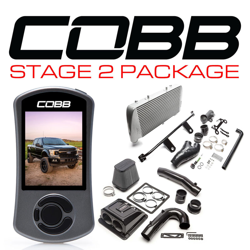 Cobb Tuning  Ford Stage 2 Redline Carbon Fiber Power Package Silver F-150 Ecoboost 3.5L 2020 - FOR0070020SL-RED