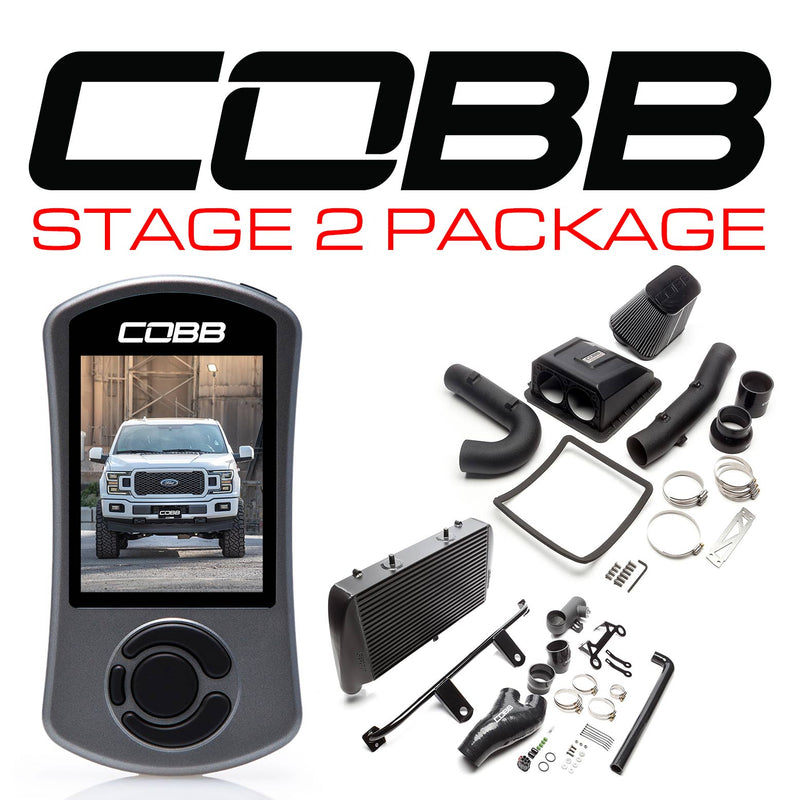 Cobb Tuning  Ford Stage 2 Power Package Black F-150 2.7L 2018-2020 - FOR0080020BK