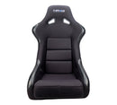 NRG FRP Fiberglass Bucket Seat - Black, Race style bolster/lumbar - (Large) - FRP-301