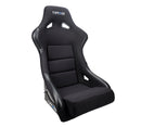 NRG FRP Fiberglass Bucket Seat - Black, Race style bolster/lumbar - (Large) - FRP-301
