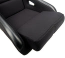 NRG FRP Fiberglass Bucket Seat - Black, Race style bolster/lumbar - (Large) - FRP-301