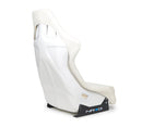 NRG FRP Fiberglass Bucket Seat White Vinyl Material (Large) - FRP-302WT-V