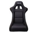 NRG FRP Fiberglass Bucket Seat (Medium) Black w/ Phone Pockets - FRP-310