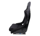 NRG FRP Fiberglass Bucket Seat (Medium) Black w/ Phone Pockets - FRP-310