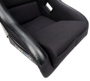 NRG FRP Fiberglass Bucket Seat - Race style bolster/lumbar Black - (Medium) - FRP-311