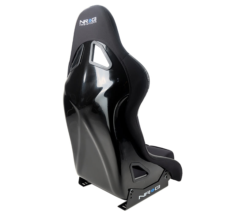 NRG FRP Fiberglass Bucket Seat - Street/Track Comfort Style Black - (Medium) - FRP-330